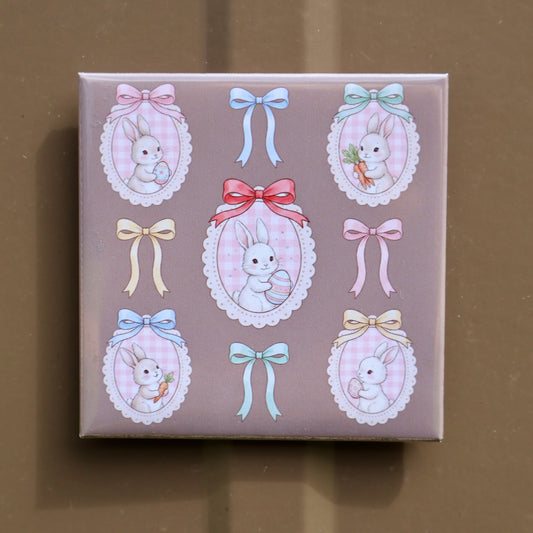 Easter Bunny & Bows Magnet